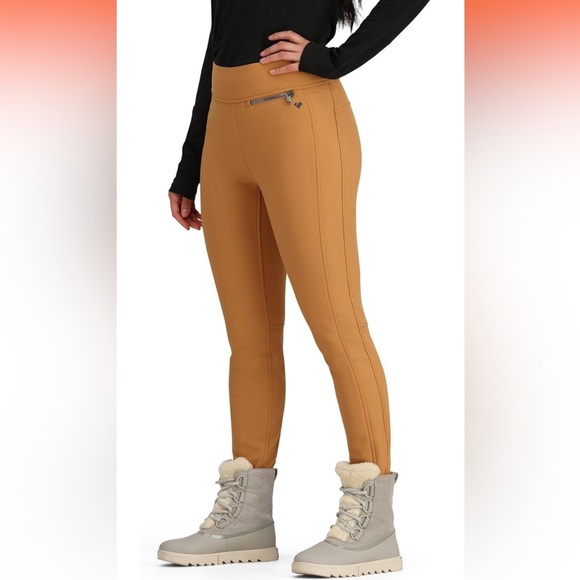 Obermeyer Jinks ITB Softshell Brown Sugar Ski Snowboard Women’s Pants Size 10 - Picture 2 of 16